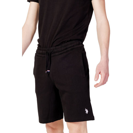 US POLO ASSN. Schwarze Baumwollshorts