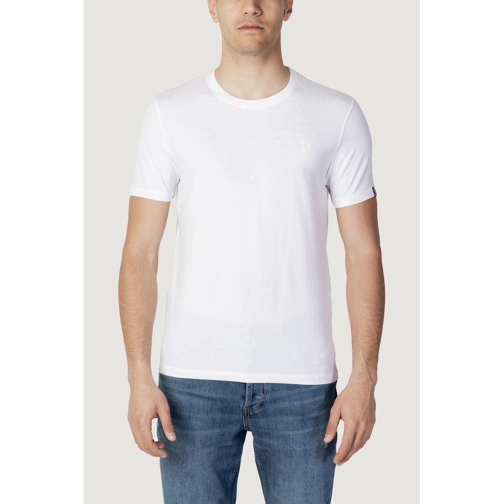 US POLO ASSN. Weißes Baumwoll-T-Shirt