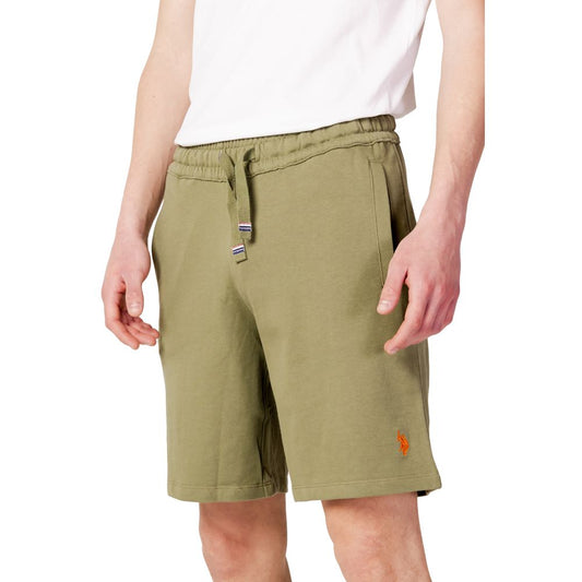 US POLO ASSN. Grüne Baumwollshorts