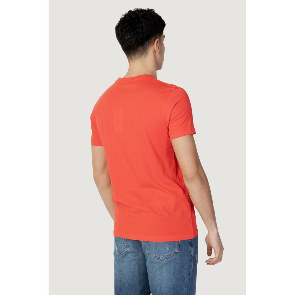 US POLO ASSN. Rotes Baumwoll-T-Shirt