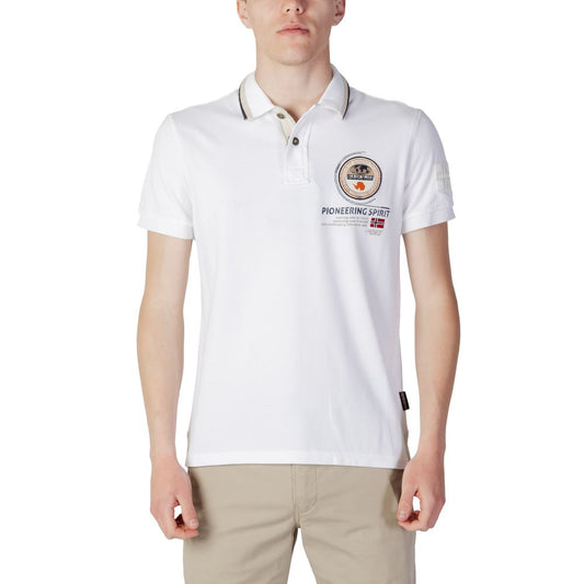 Weißes Napapijri-Poloshirt aus Baumwolle