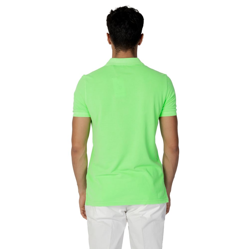 US POLO ASSN. Grünes Poloshirt aus Baumwolle