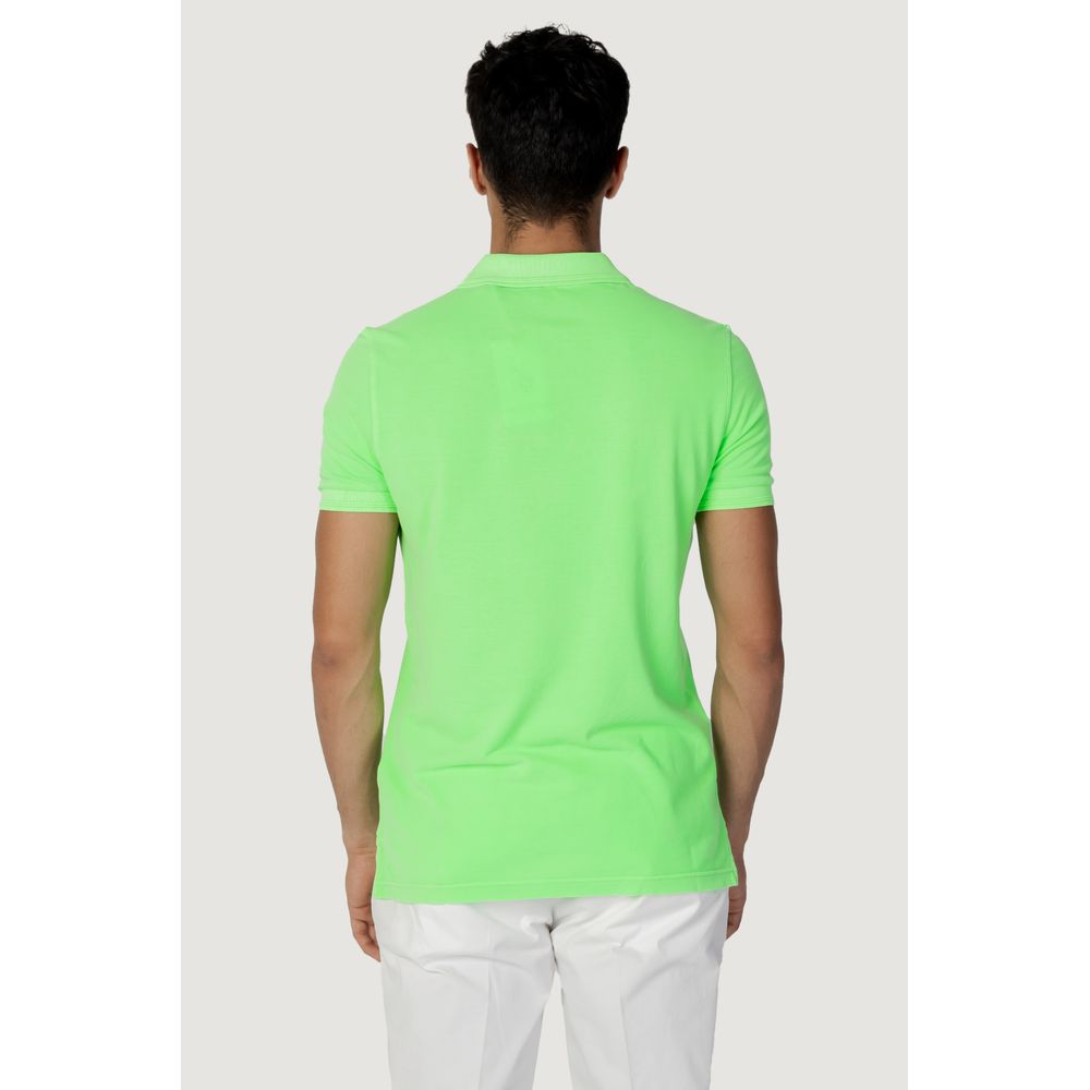 US POLO ASSN. Grünes Poloshirt aus Baumwolle