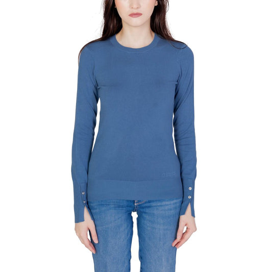 Guess – Blaue Baumwolltops und T-Shirts