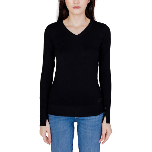 Guess Schwarze Baumwolltops und T-Shirts