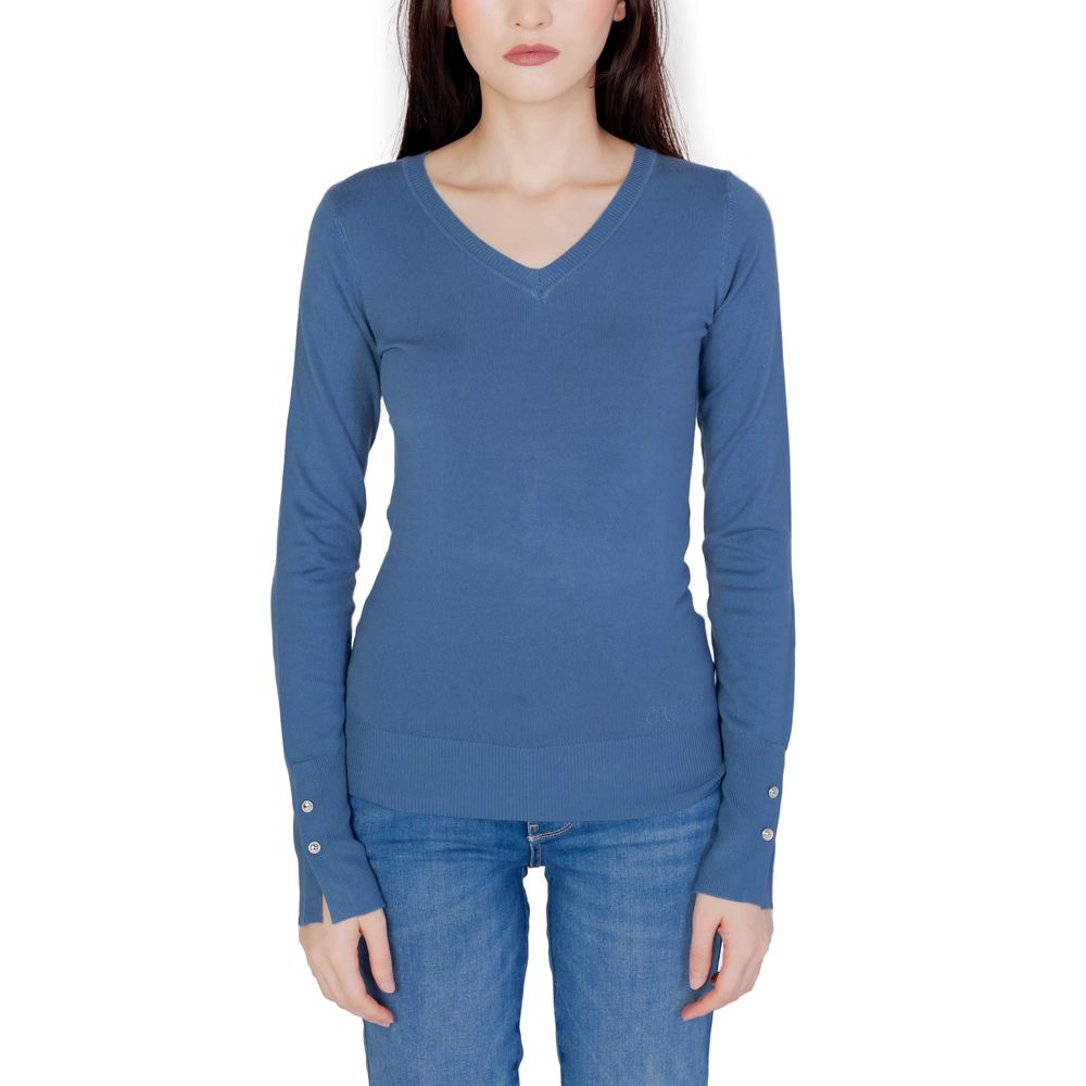 Guess – Blaue Baumwolltops und T-Shirts