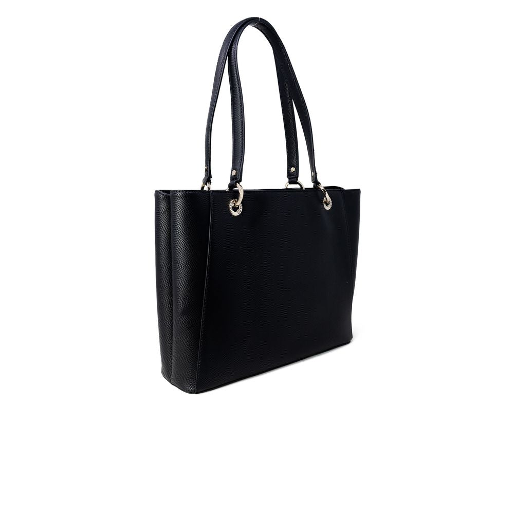 Guess – Schwarze Handtasche aus Polyethylen