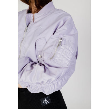 Calvin Klein Jeans Purple Polyamide Jackets & Coat