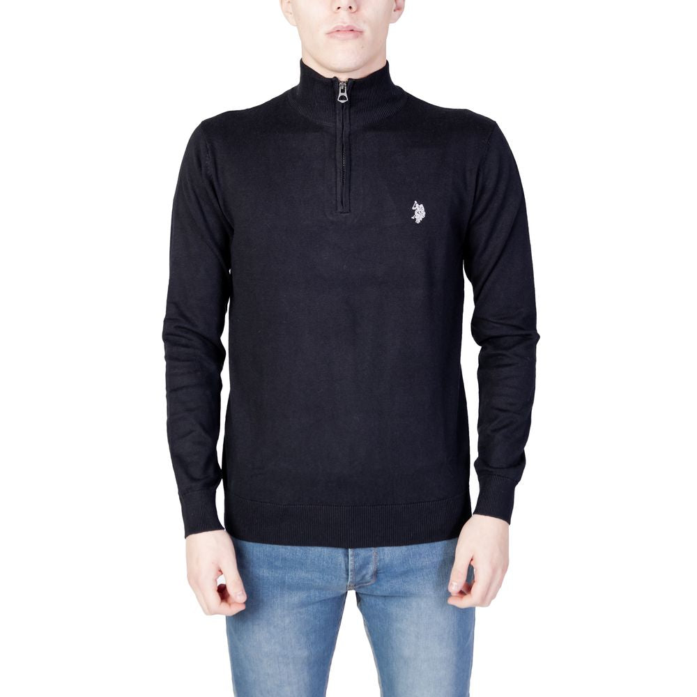 US POLO ASSN. Schwarzer Baumwollpullover