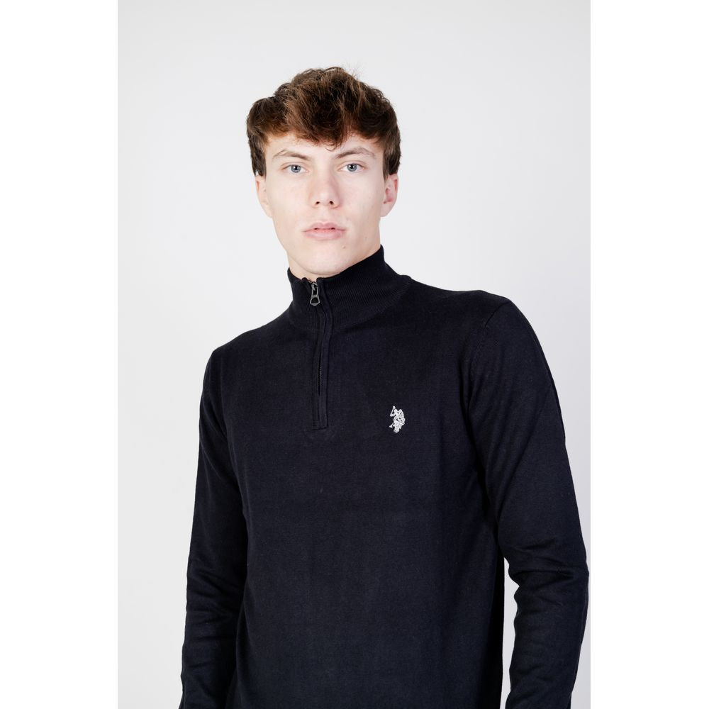 US POLO ASSN. Schwarzer Baumwollpullover