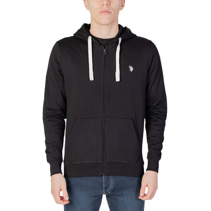 US POLO ASSN. Schwarzer Baumwollpullover