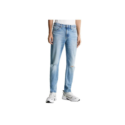 Calvin Klein Jeans, Blaue Jeans und Hose aus Bio-Baumwolle