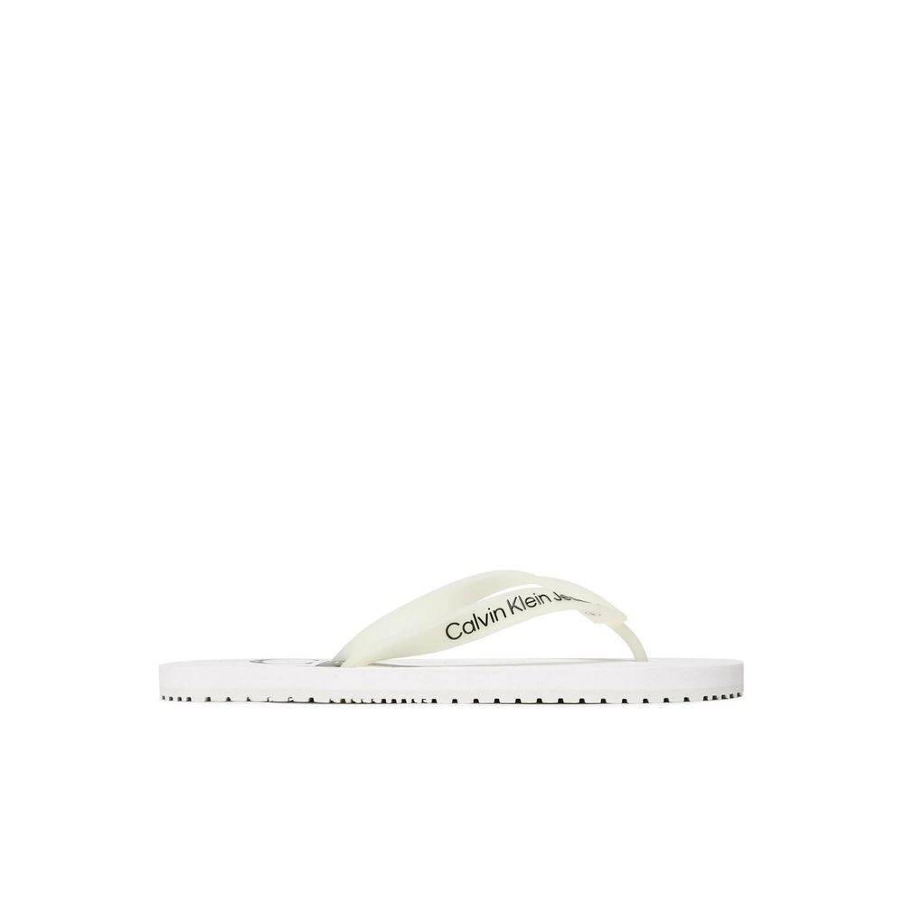 Calvin Klein Jeans – Weiße Polyethylen-Sandalen