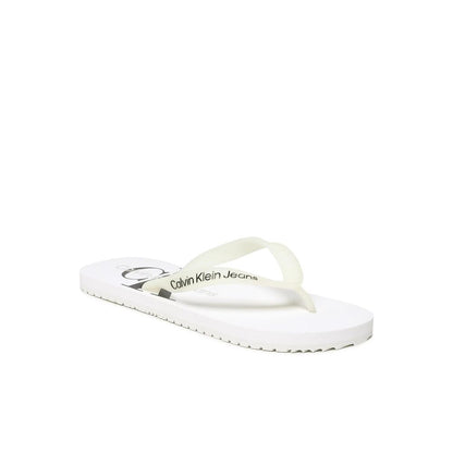 Calvin Klein Jeans – Weiße Polyethylen-Sandalen