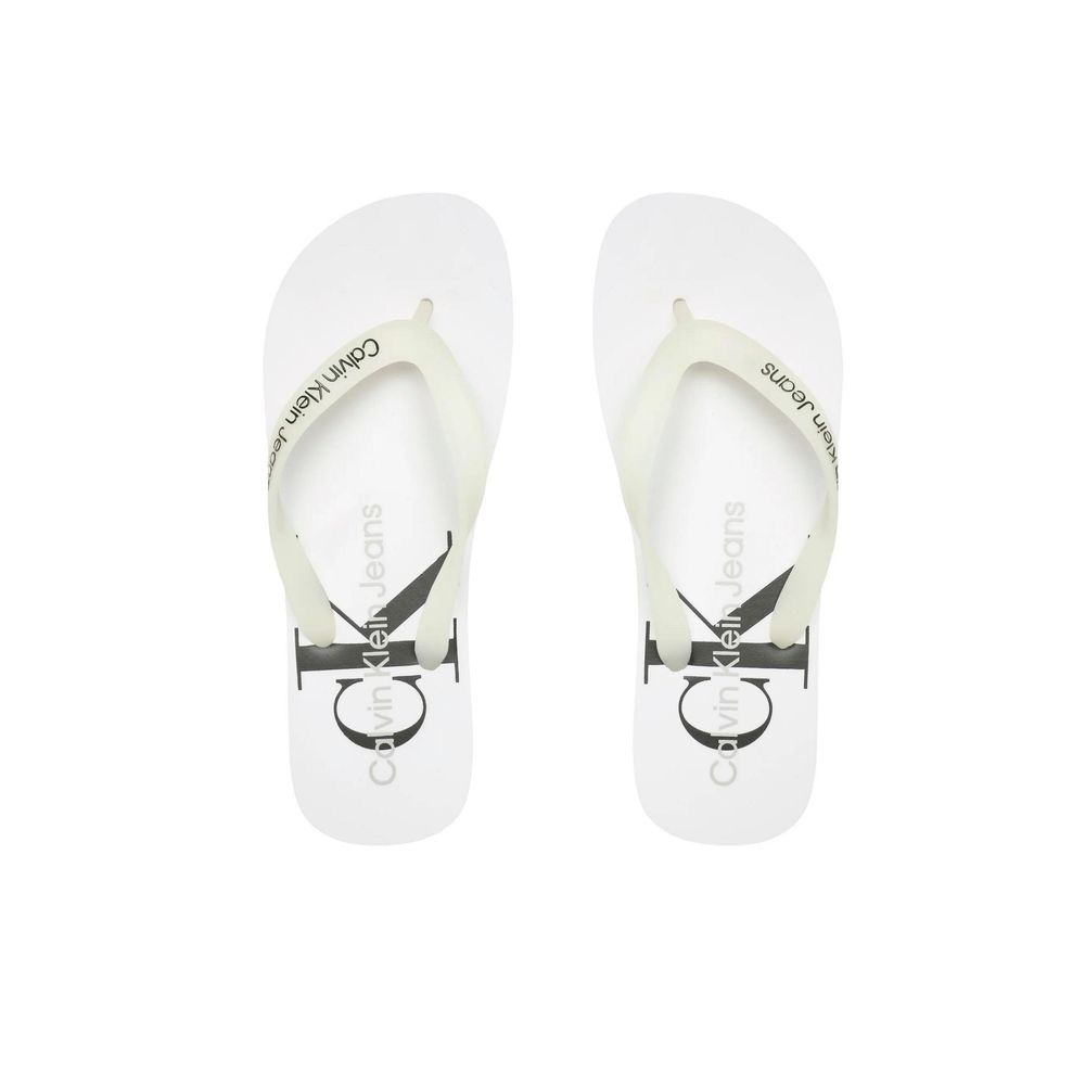 Calvin Klein Jeans – Weiße Polyethylen-Sandalen