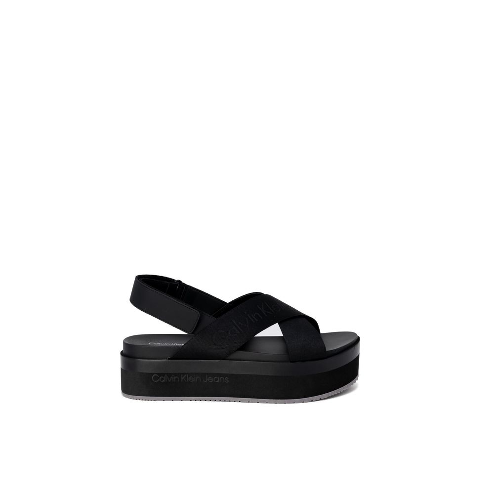 Calvin Klein Jeans – Schwarze Sandalen aus recyceltem Polyethylen