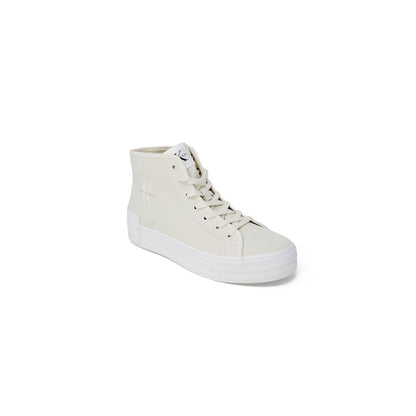 Calvin Klein Jeans – Beige Sneaker aus recycelter Baumwolle