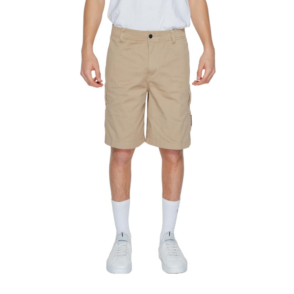 Calvin Klein Jeans – Beige Baumwollshorts