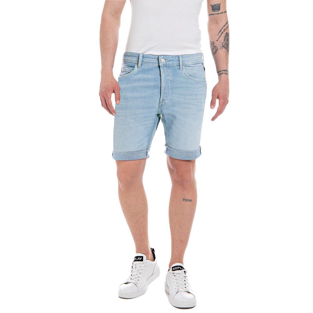 Replay – Blaue Baumwollshorts