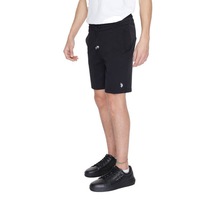 US POLO ASSN. Schwarze Baumwollshorts