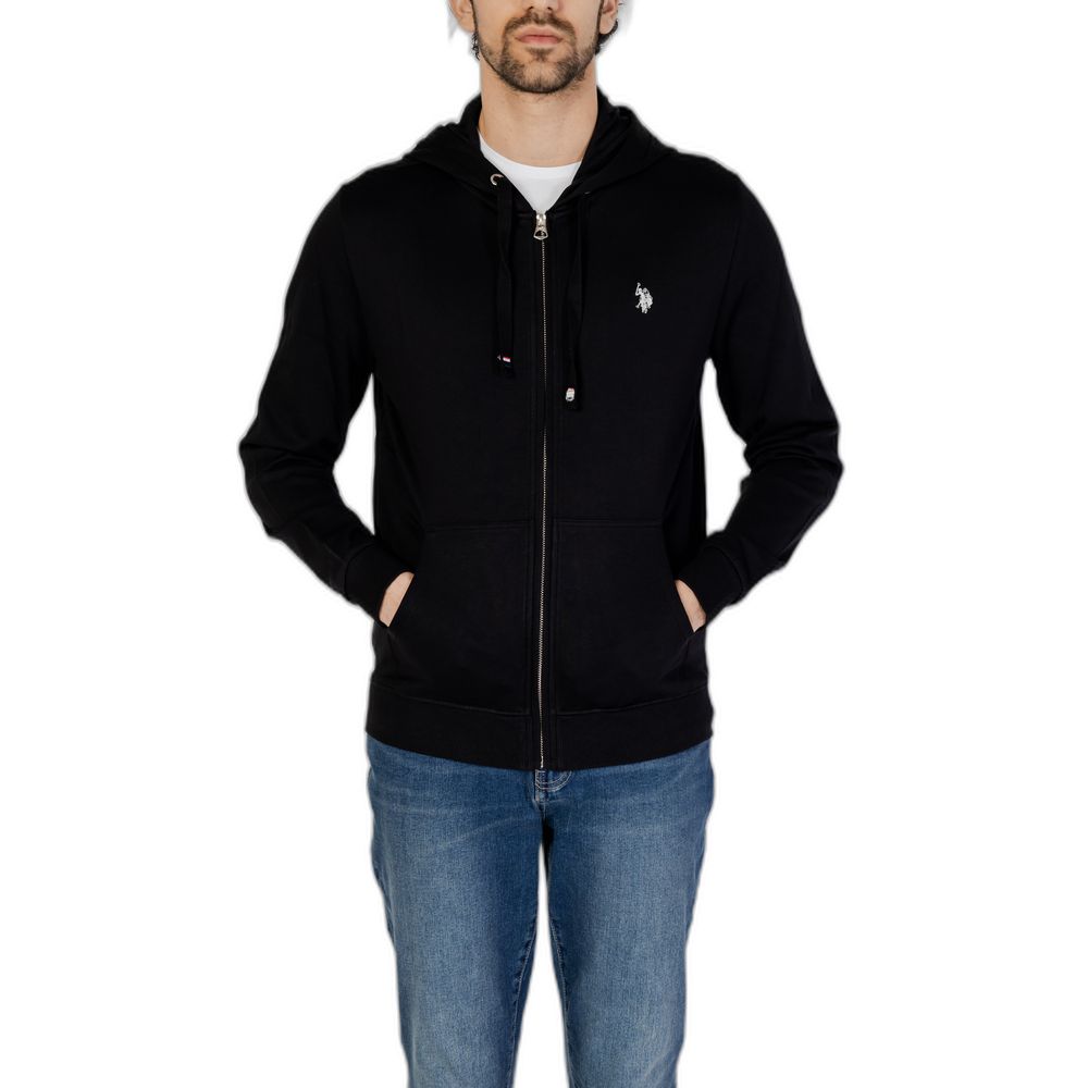 US POLO ASSN. Schwarzer Baumwollpullover