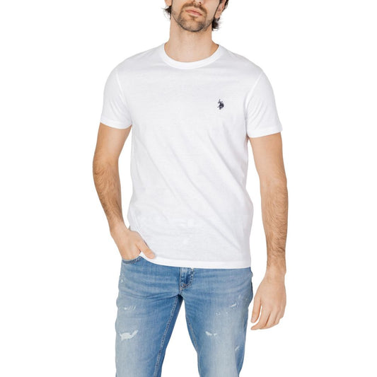 US POLO ASSN. Weißes Baumwoll-T-Shirt