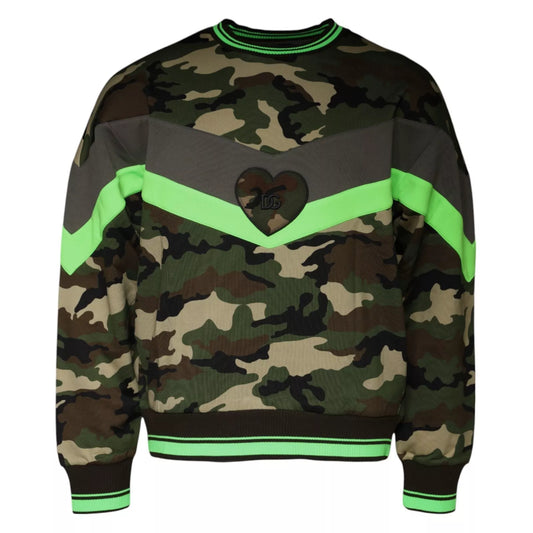 Dolce &amp; Gabbana Mehrfarbiger Camouflage-Sweatshirtpullover