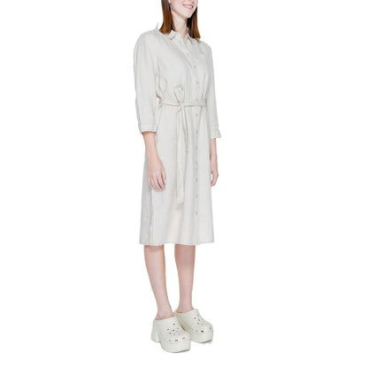 Street One Beige Linen Dress