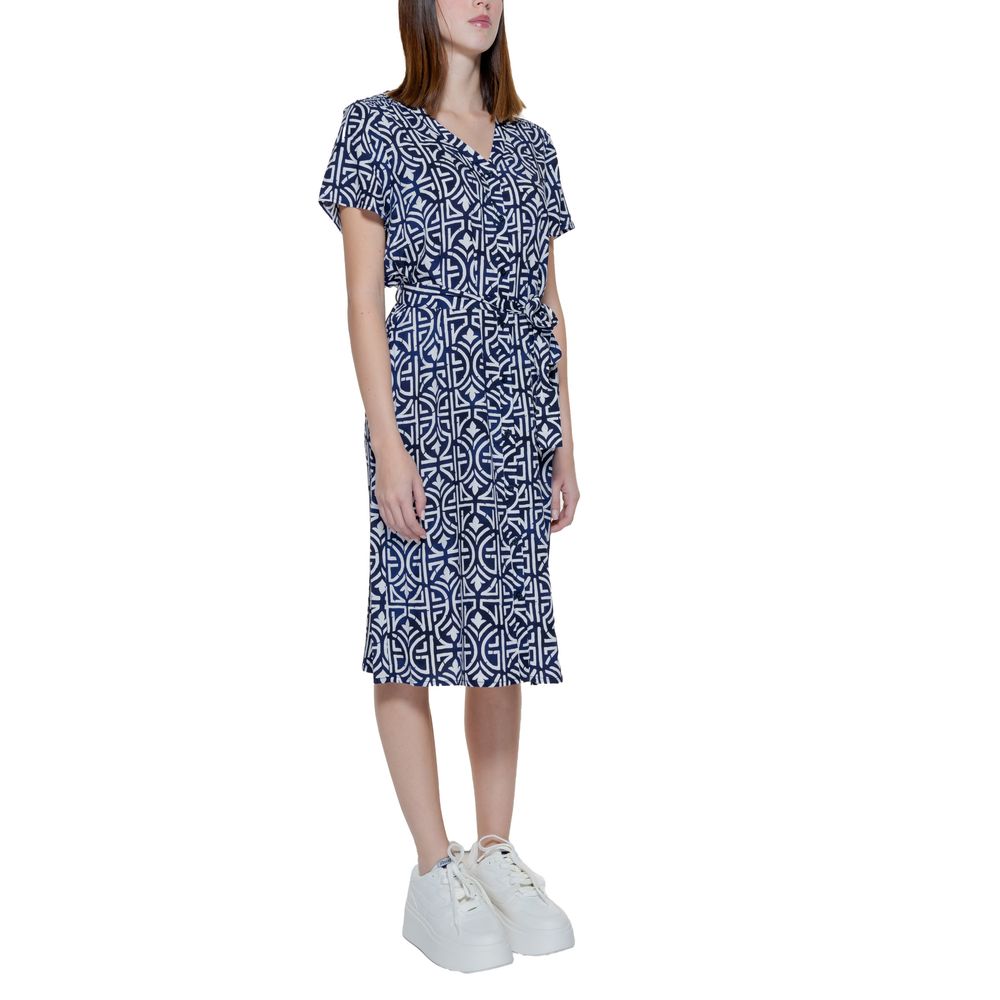 Street One – Blaues Viskosekleid