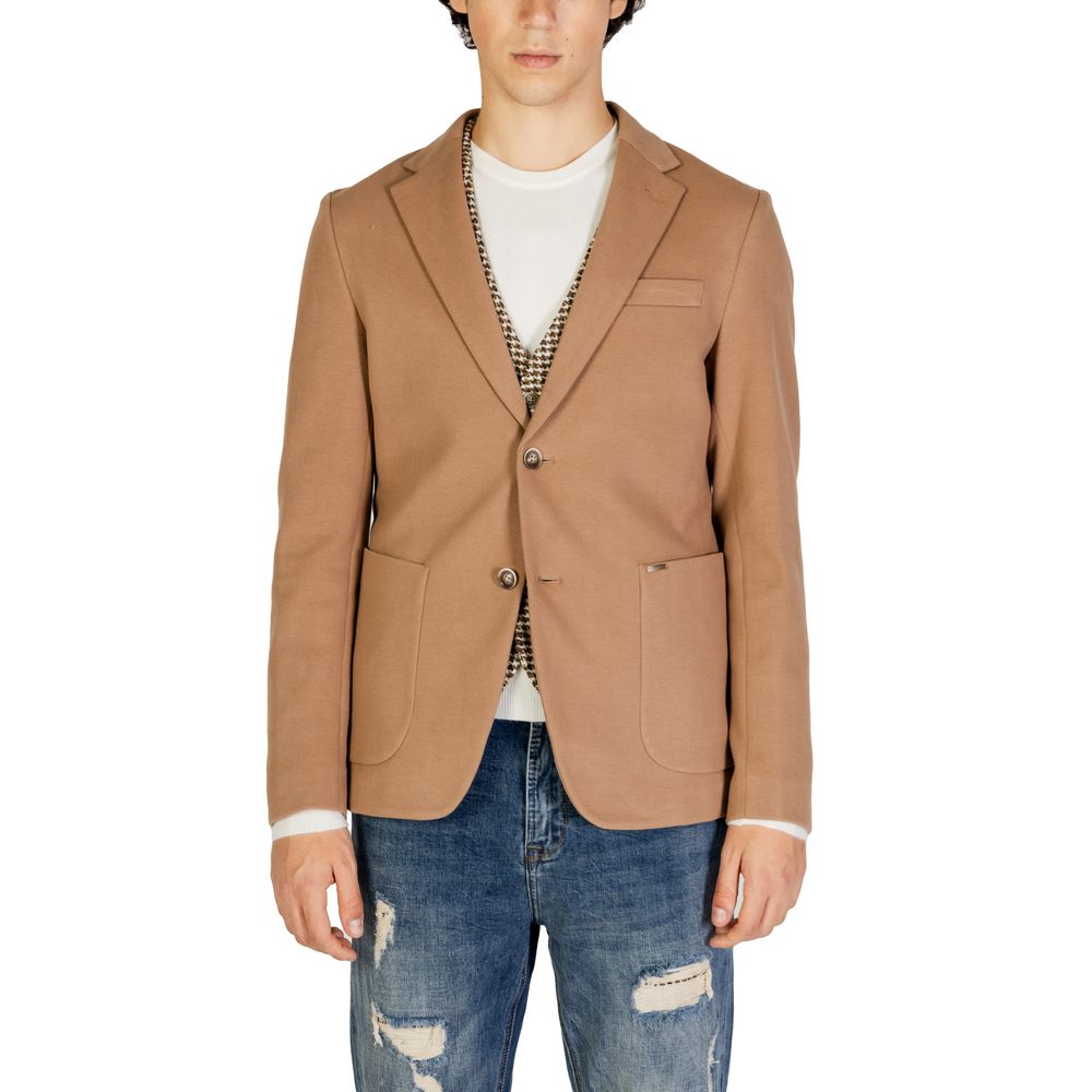 Gianni Lupo Beige Baumwollblazer