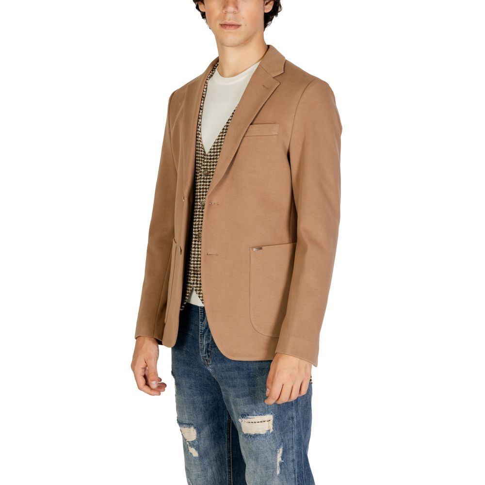 Gianni Lupo Beige Baumwollblazer