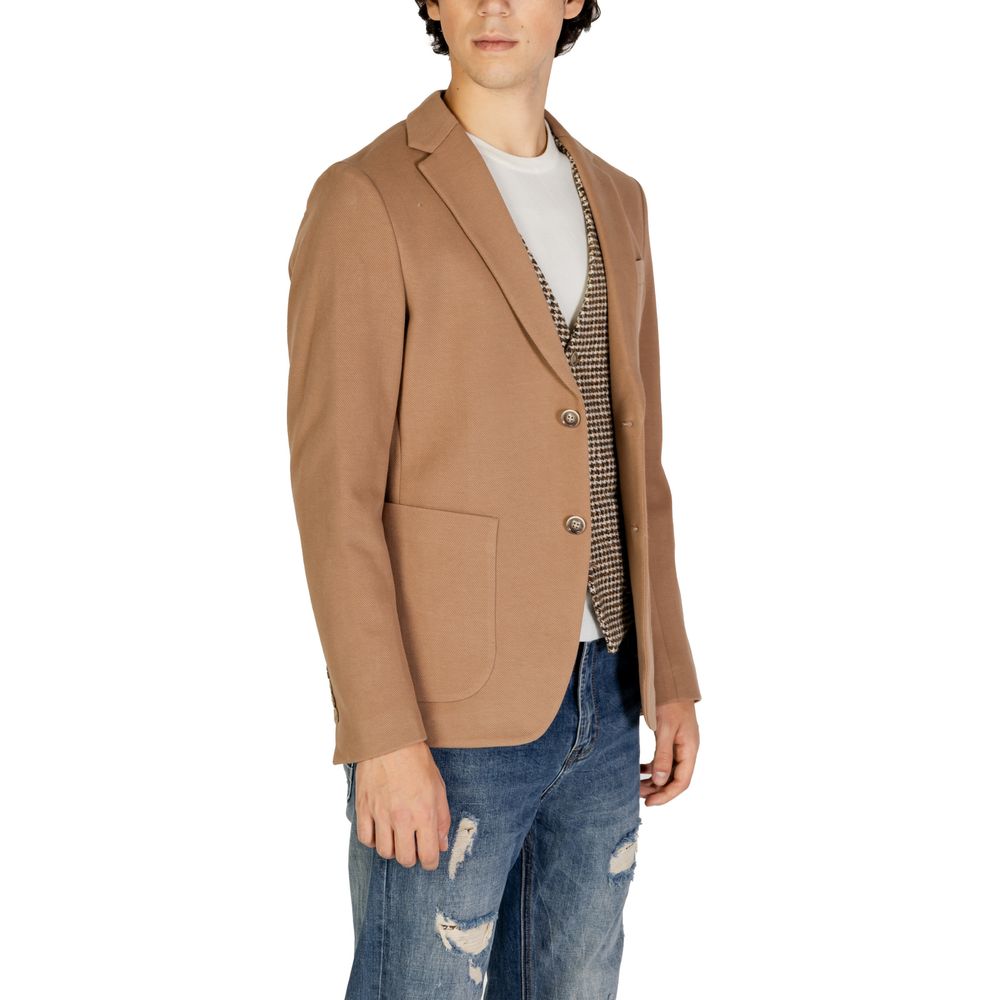 Gianni Lupo Beige Baumwollblazer