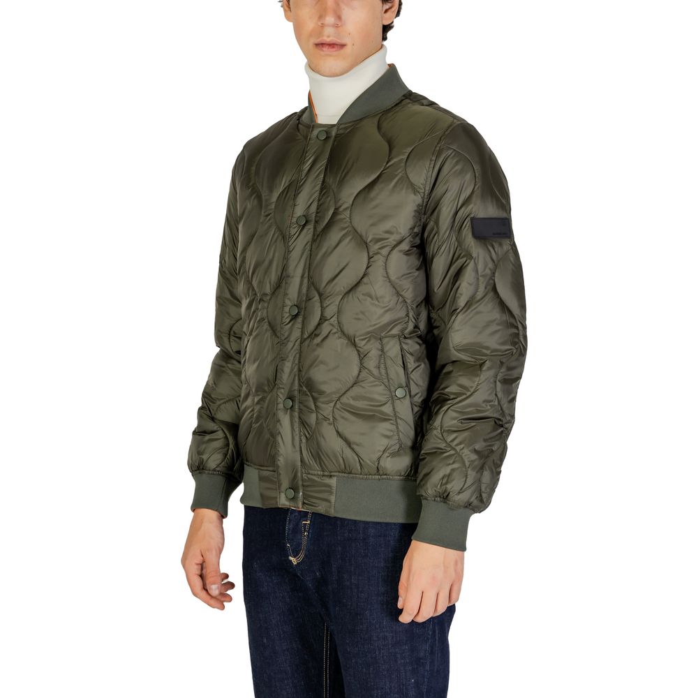 Gianni Lupo Green Polyamide Jacket