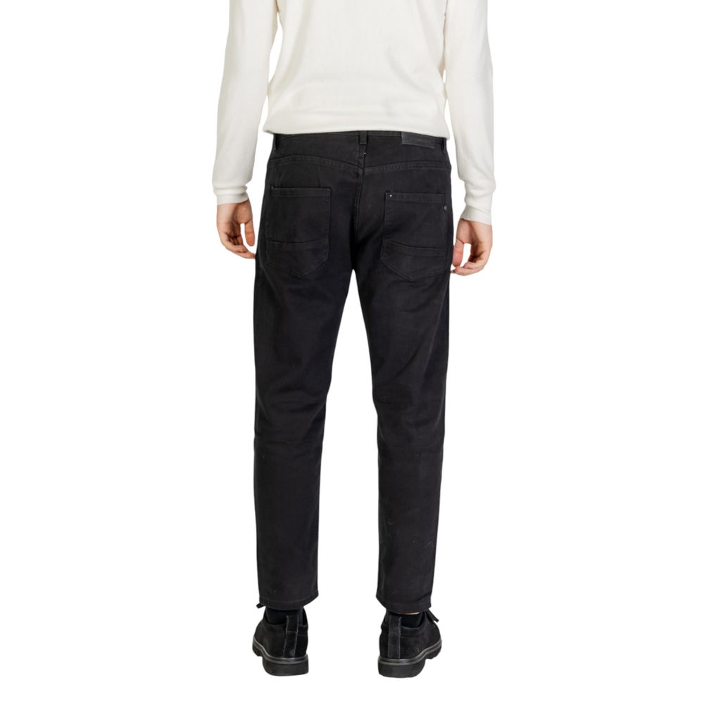 Gianni Lupo Black Cotton Jeans & Pant