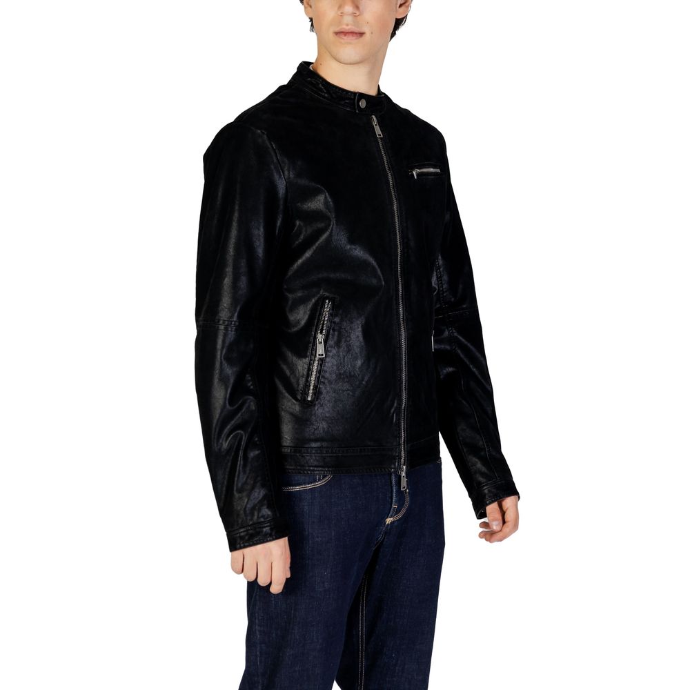 Gianni Lupo Black Cotton Jacket