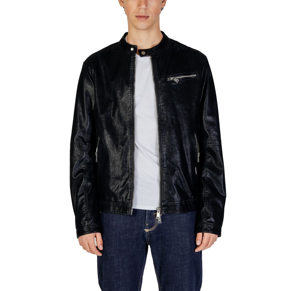 Gianni Lupo Black Cotton Jacket