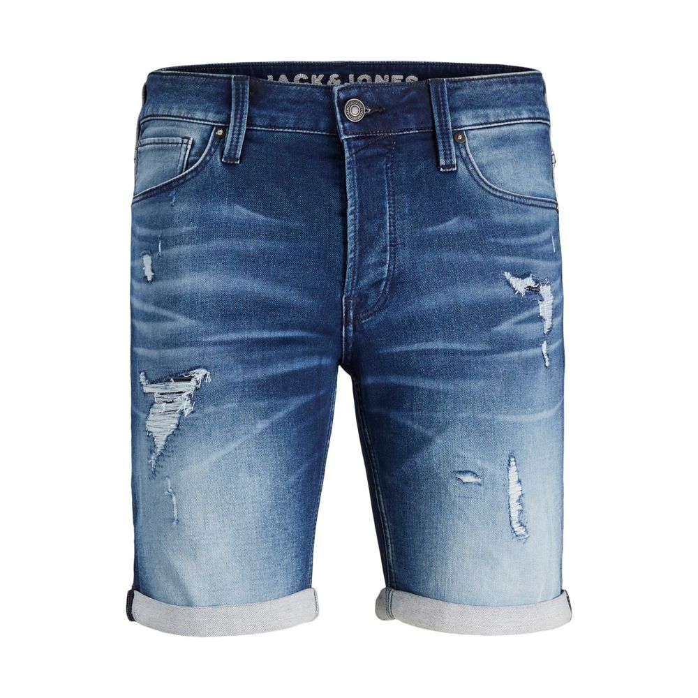 Jack Jones – Blaue Baumwollshorts