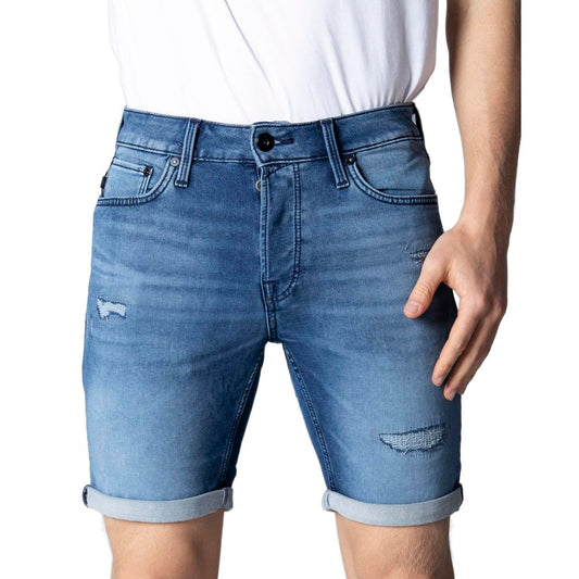 Jack Jones – Blaue Baumwollshorts