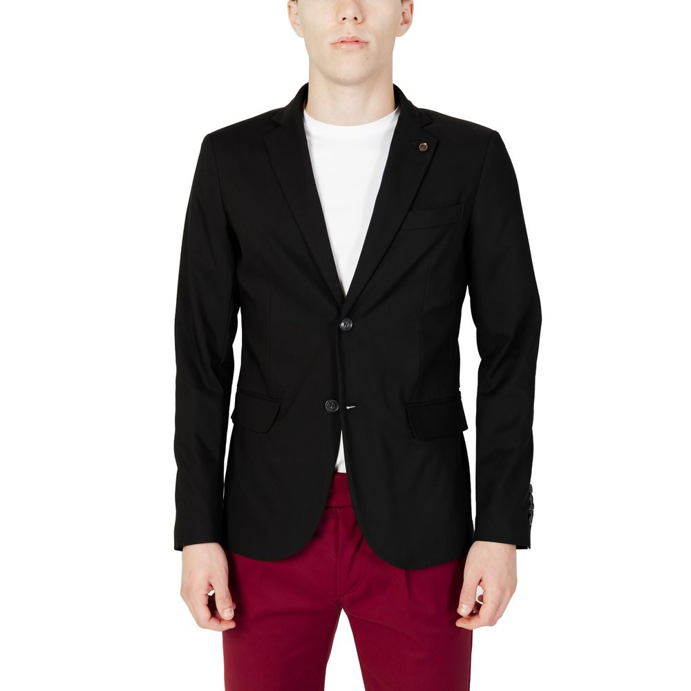 Gianni Lupo – Schwarzer Baumwollblazer