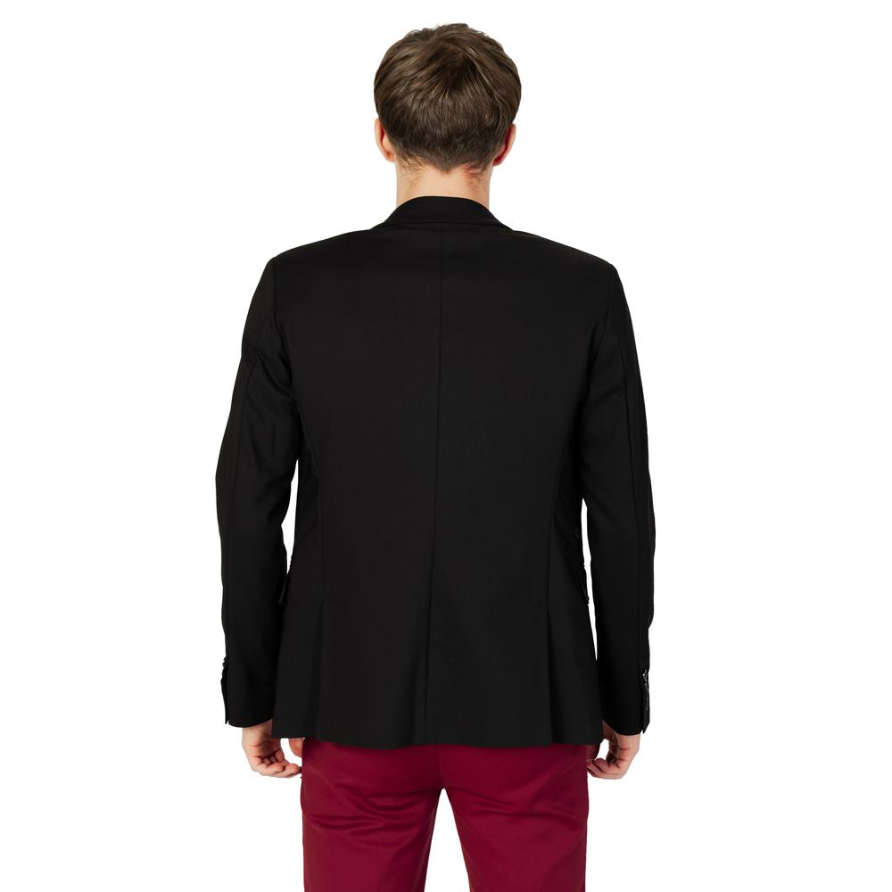 Gianni Lupo – Schwarzer Baumwollblazer