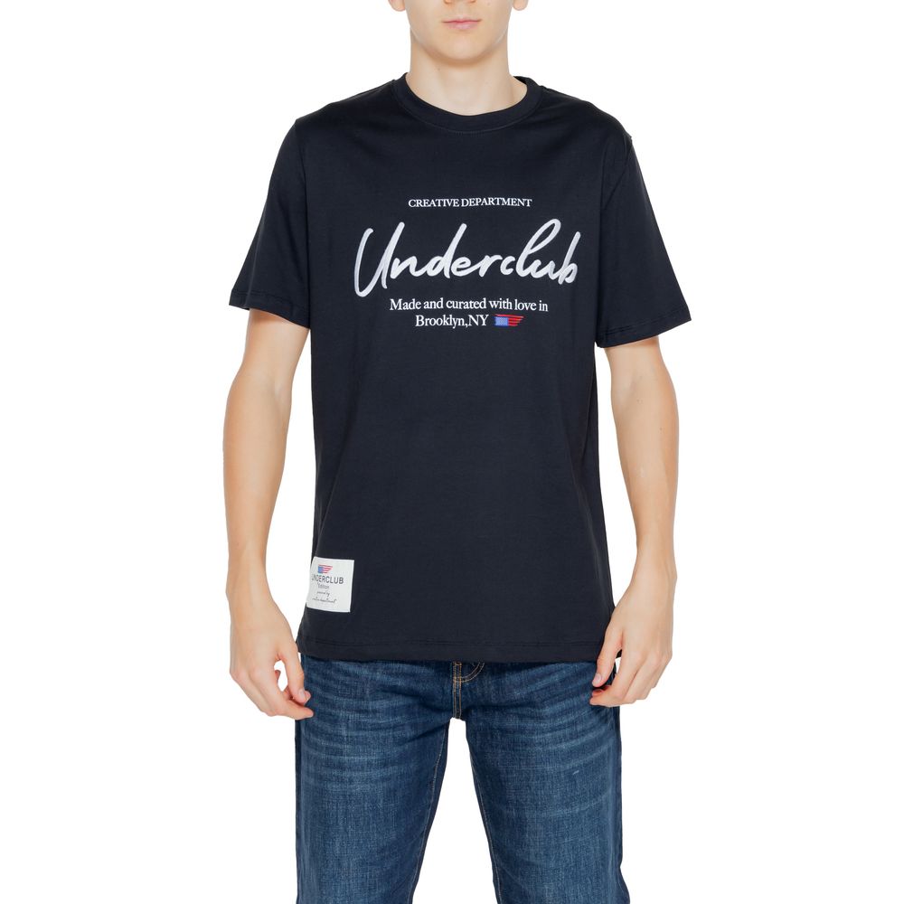 Schwarzes Baumwoll-T-Shirt von Underclub