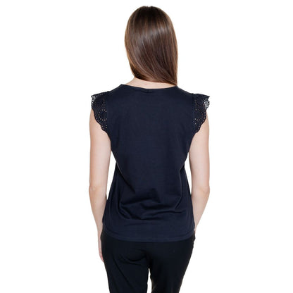 Vero Moda Black Recycled Cotton Tops & T-Shirt