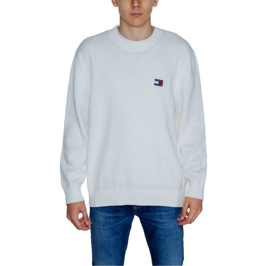 Tommy Hilfiger Jeans – Weißer Baumwollpullover