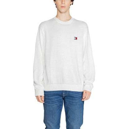 Tommy Hilfiger Jeans – Weißer Pullover aus recyceltem Polyester