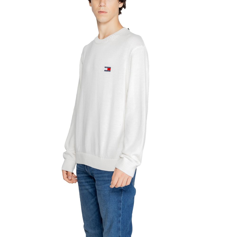 Tommy Hilfiger Jeans – Weißer Pullover aus recyceltem Polyester