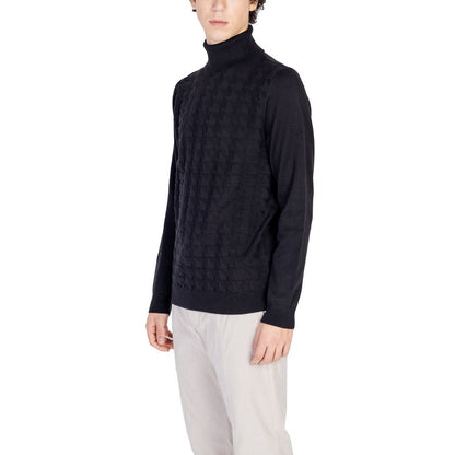 Antony Morato Schwarzer Baumwollpullover