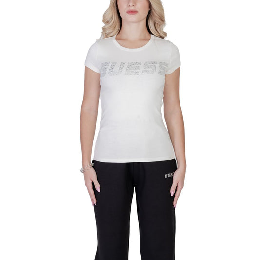 Guess Active Creme Baumwolloberteile und T-Shirt