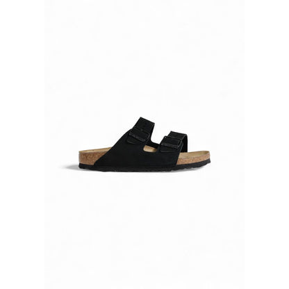 Birkenstock – Schwarze Wildledersandale