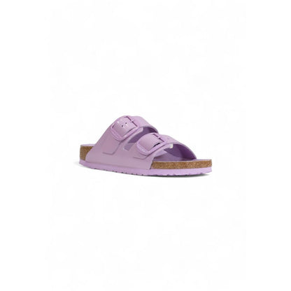 Birkenstock – Vegana-Sandale aus violettem Leder