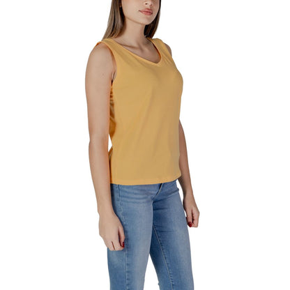 B.Young Yellow Cotton Tops & T-Shirt